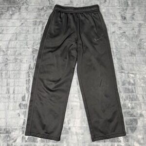 Nike Therma-FIT Pants Youth Medium Black Fleece Track Athletic Warm 546161-010
